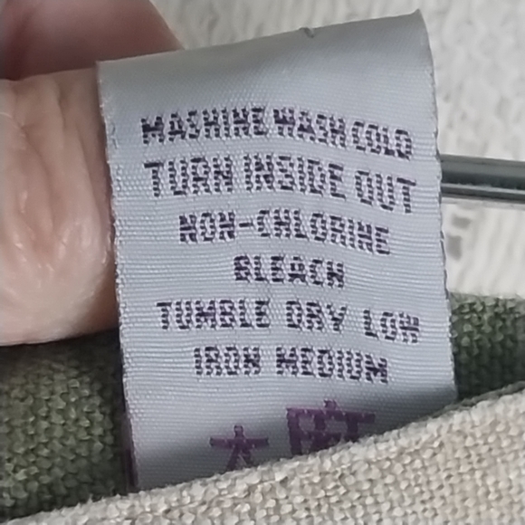 Hemp Cargo Midi Skirt Natural Beige Shell Button Slubbed Fabric M Of the Earth - Picture 7 of 9